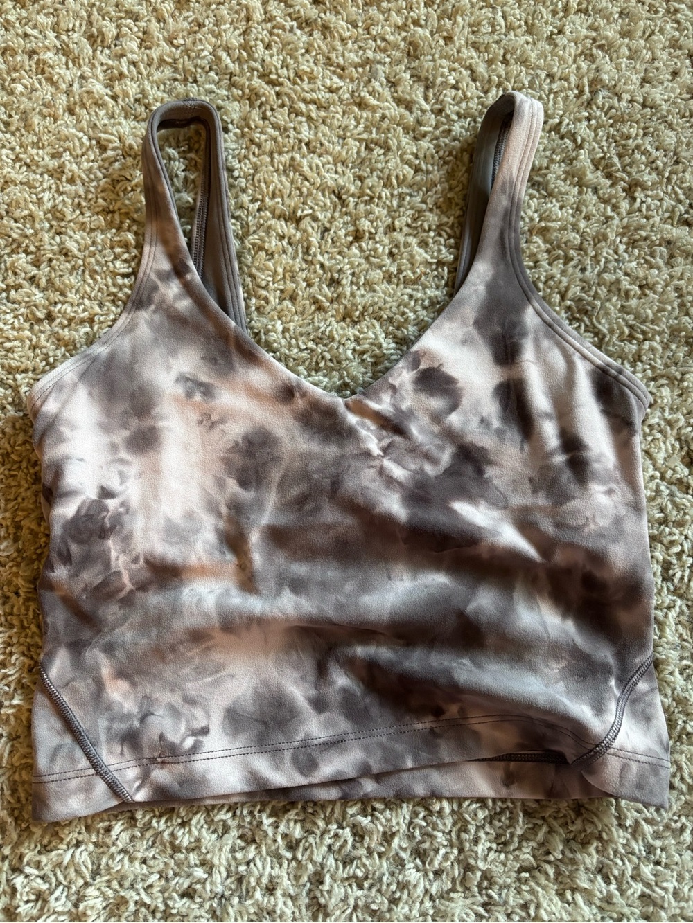 lululemon athletica Tie-Dye Align Tank in Dusty purple/ light purple